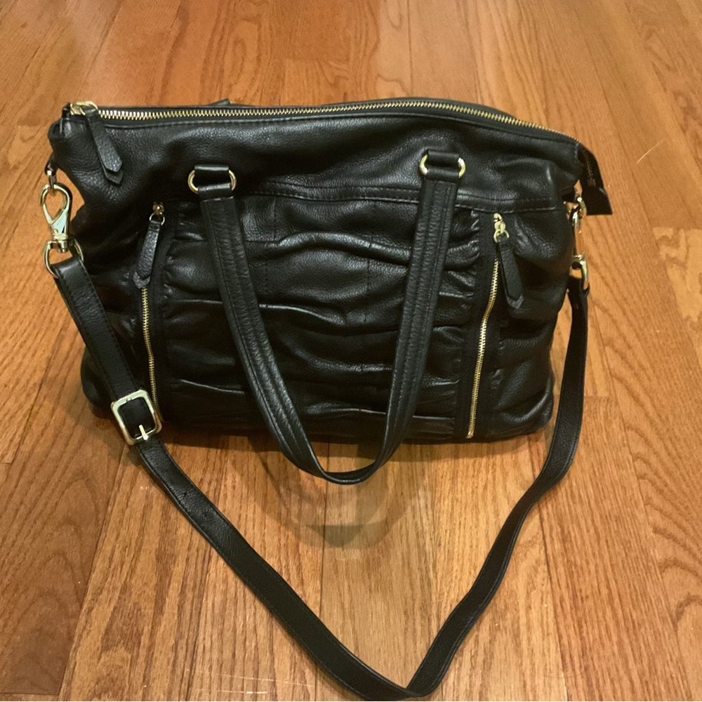 Cole Haan black leather bag - Picture 2 of 4